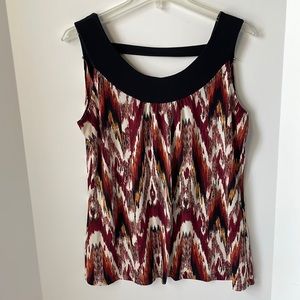 Carole Little Women's Large Top Blouse Tank Sleeveless
